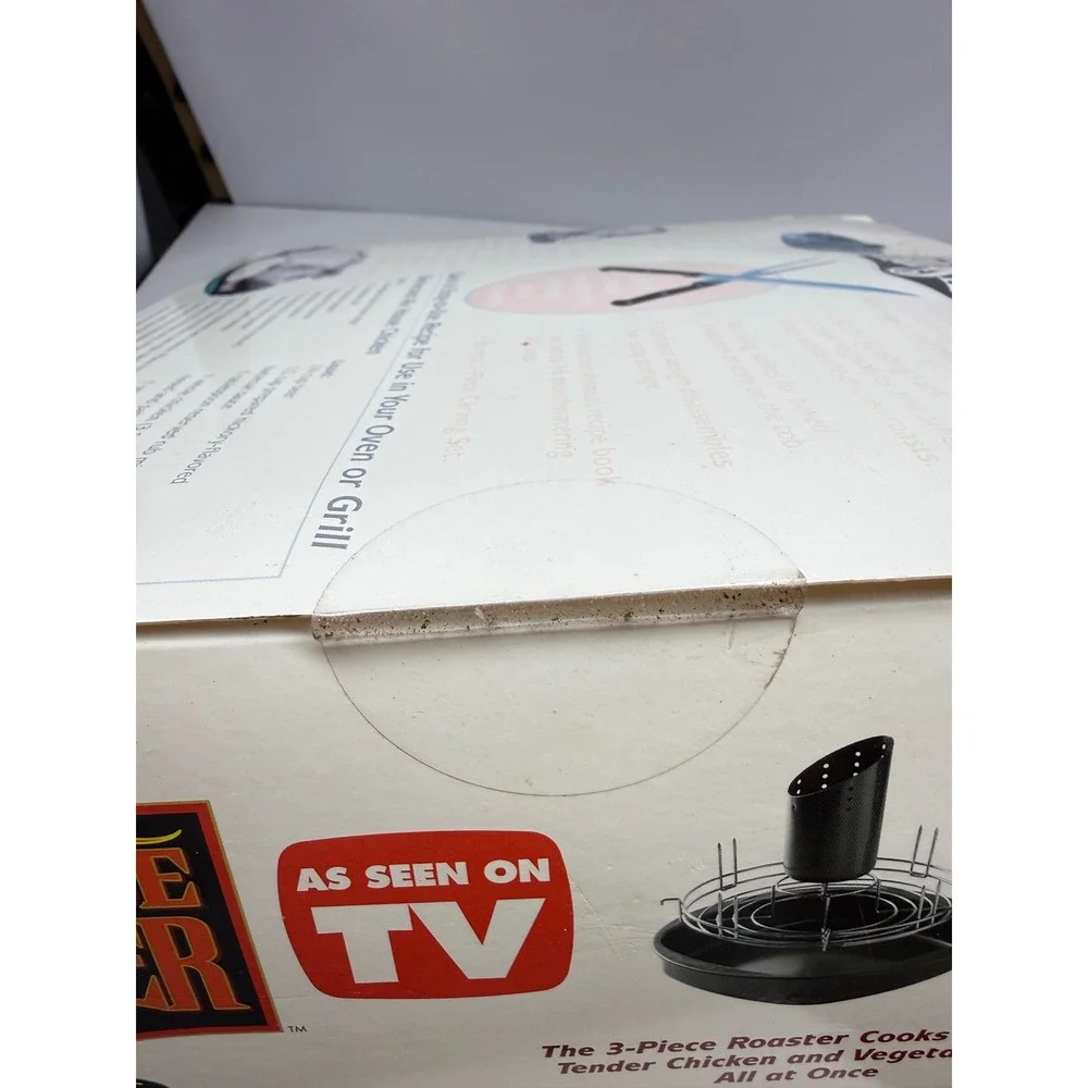 Ale House Roaster Beer Can Chicken Cooker Vertical Roasting Pan As Seen On TV